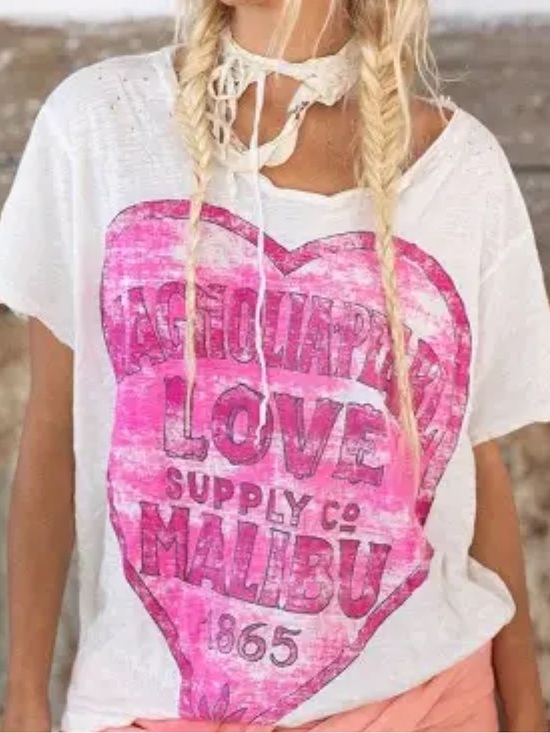 Magnolia Pearl Tops - Magnolia Pearl Malibu 1865 Tee NWT NEW One Size Limited Edition